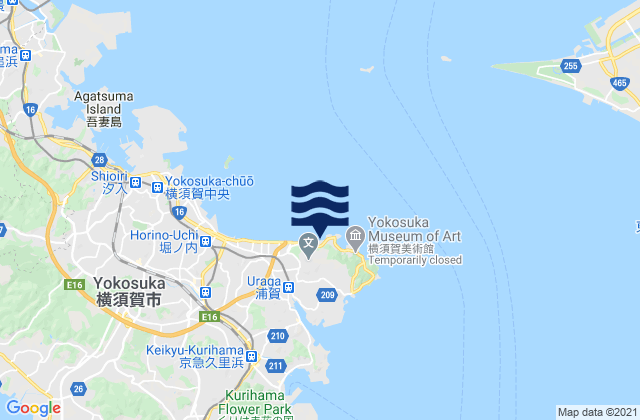 Hashirimizu, Japanの潮見表地図