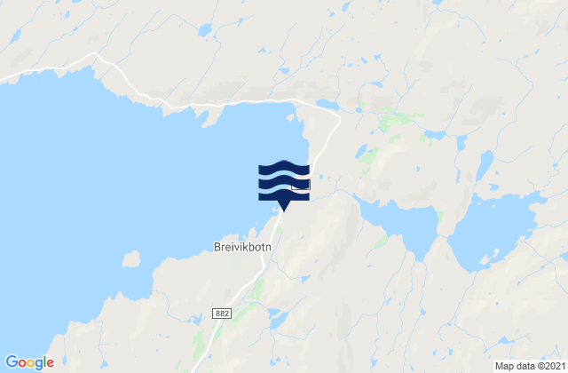Hasvik, Norwayの潮見表地図