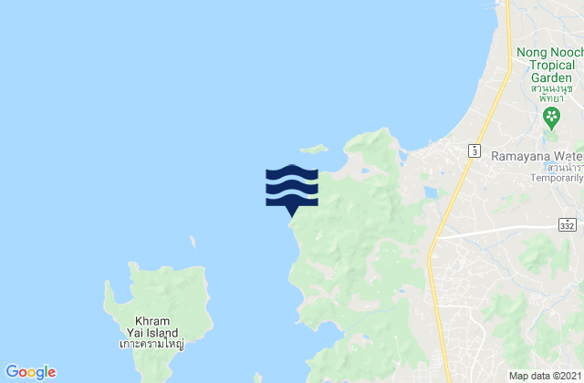 Hat Noi, Thailandの潮見表地図