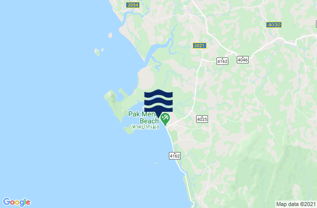 Hat Pak Meng, Thailandの潮見表地図