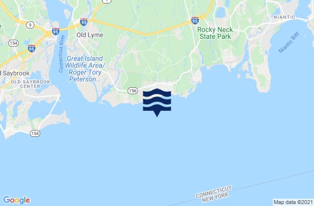 Hatchett Point 1.1 miles WSW of, United Statesの潮見表地図