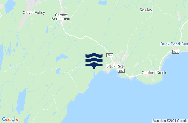 Hatfield Point, Canadaの潮見表地図