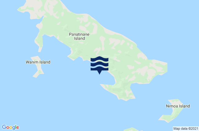 Hati Lawi Harbour, Papua New Guineaの潮見表地図