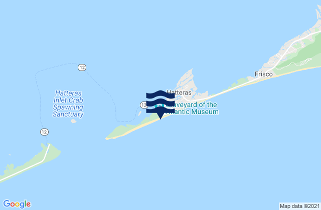 Hatteras (ocean), United Statesの潮見表地図