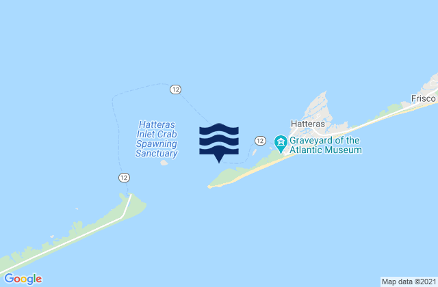 Hatteras Inlet, United Statesの潮見表地図