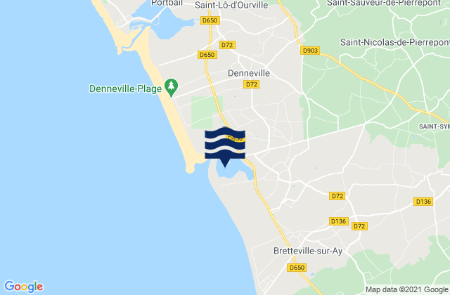 Havre de Surville, Franceの潮見表地図
