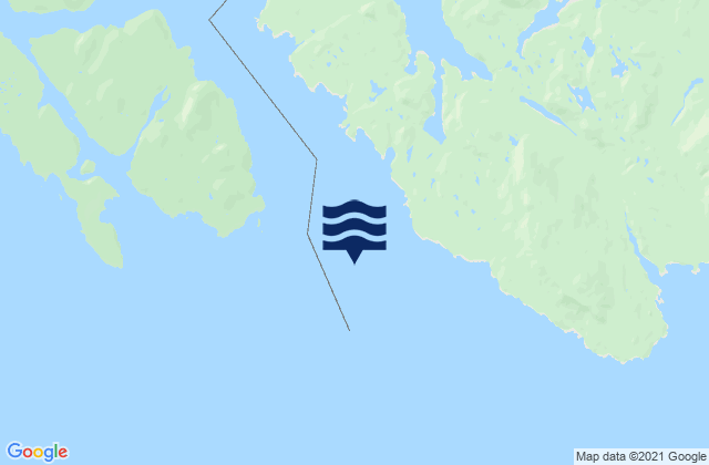Haystack Island, Canadaの潮見表地図