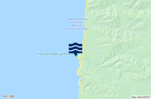 Heceta Head, United Statesの潮見表地図
