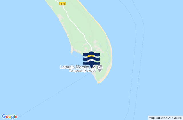 Hel, Polandの潮見表地図