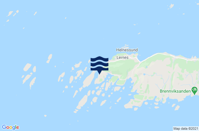 Helnessund, Norwayの潮見表地図