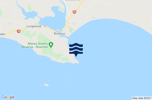 Hendersons Bay, New Zealandの潮見表地図