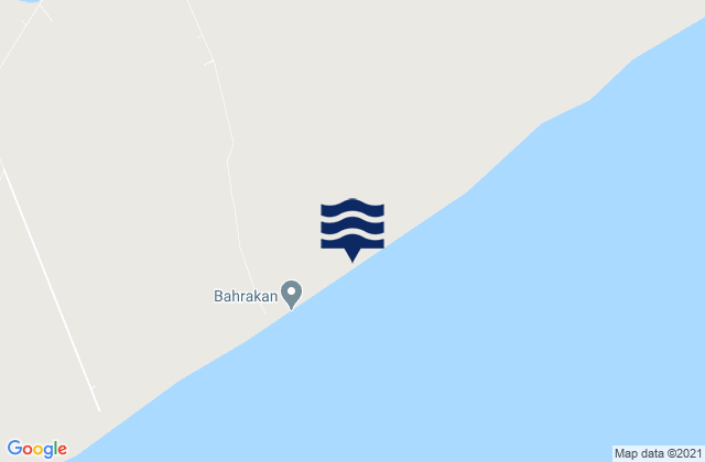 Hendījān, Iranの潮見表地図
