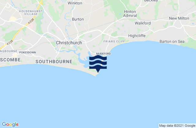 Hengistbury Head, United Kingdomの潮見表地図