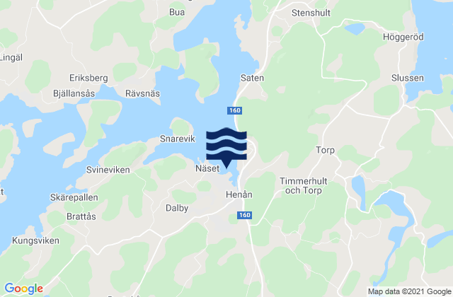 Henån, Swedenの潮見表地図