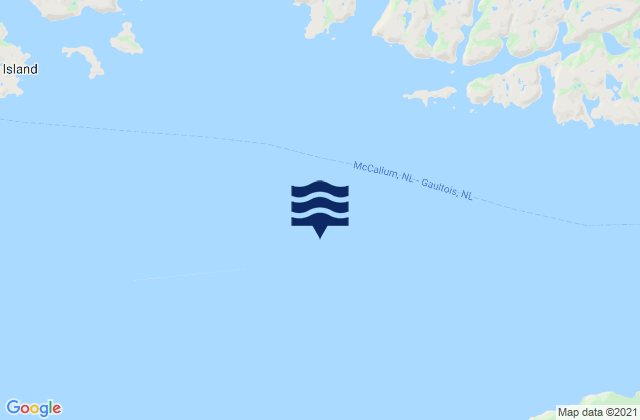 Hermitage Bay, Canadaの潮見表地図