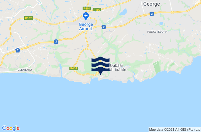Herolds Bay, South Africaの潮見表地図