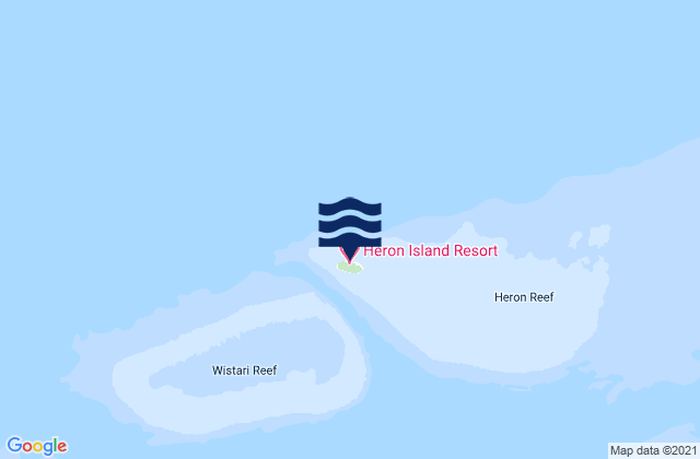 Heron Island, Australiaの潮見表地図