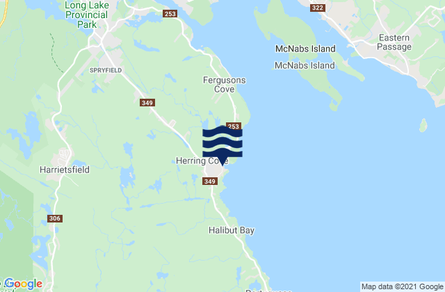 Herring Cove, Canadaの潮見表地図