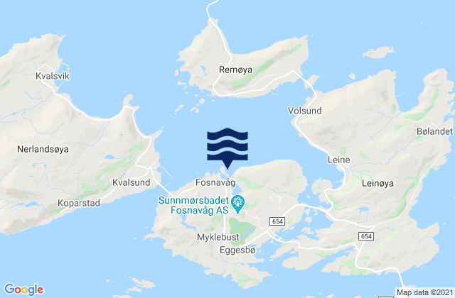 Herøy, Norwayの潮見表地図