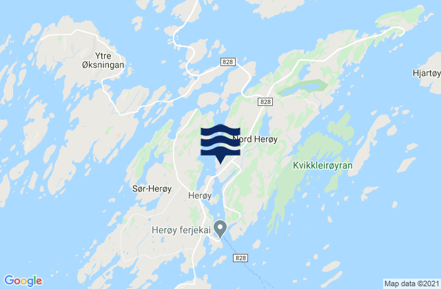 Herøy, Norwayの潮見表地図