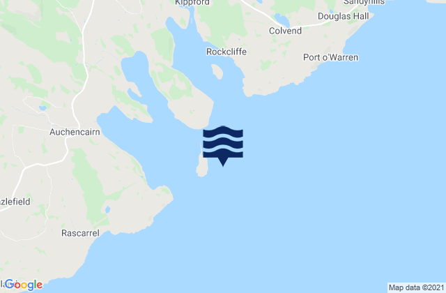 Hestan Island, United Kingdomの潮見表地図