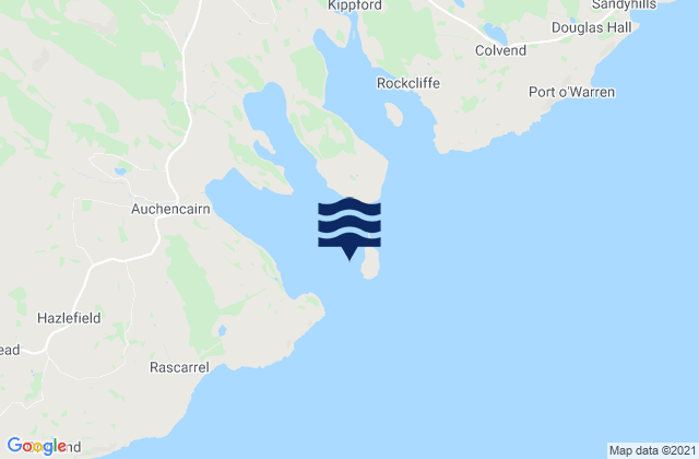 Hestan Island, United Kingdomの潮見表地図