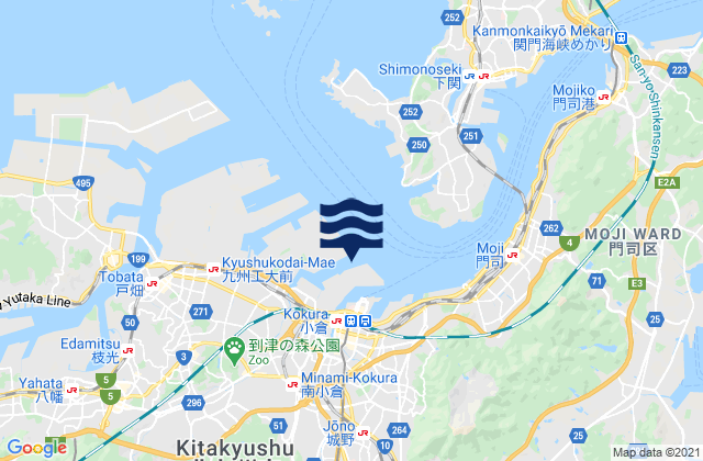 Hiagari, Japanの潮見表地図