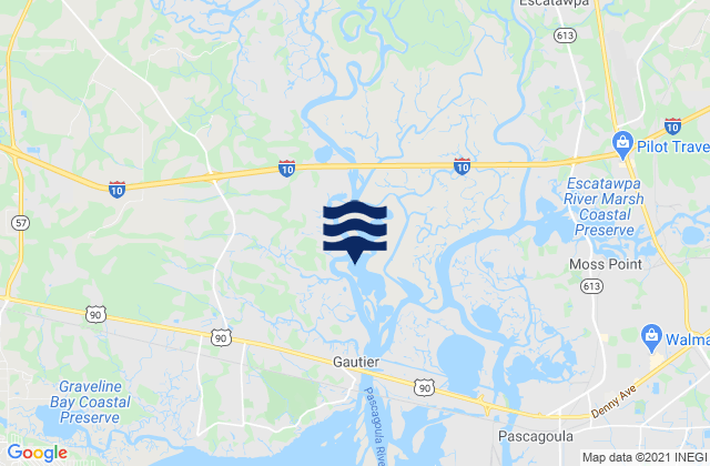 Hickory Hills, United Statesの潮見表地図