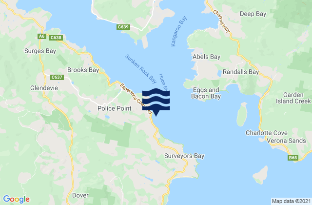 Hideaway Bay, Australiaの潮見表地図