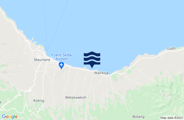 Higetegera, Indonesiaの潮見表地図