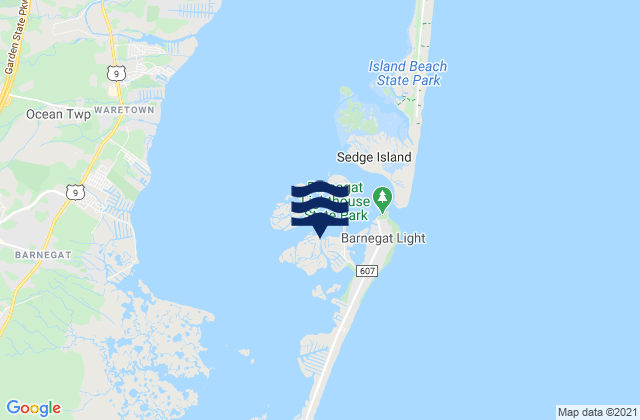 High Bar, United Statesの潮見表地図