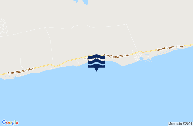 High Rock, Bahamasの潮見表地図