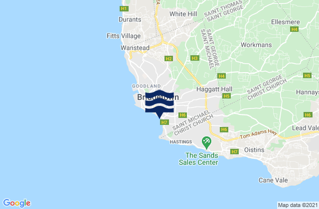 High Rock, Martiniqueの潮見表地図