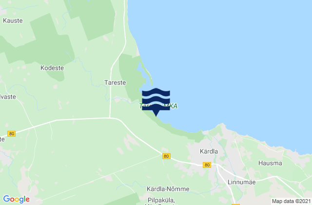 Hiiumaa, Estoniaの潮見表地図