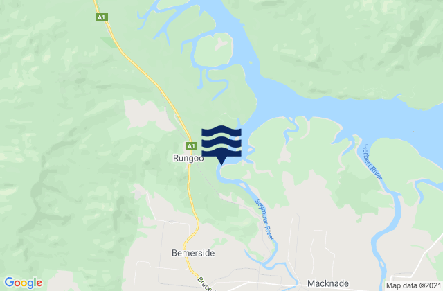 Hinchinbrook, Australiaの潮見表地図