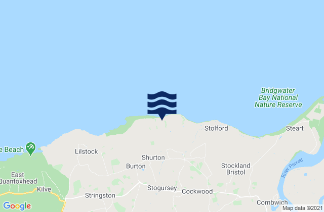Hinkley Point, United Kingdomの潮見表地図