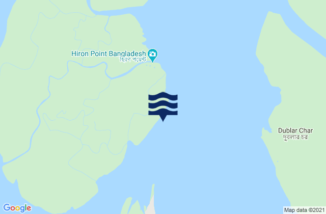 Hiron Point, Bangladeshの潮見表地図