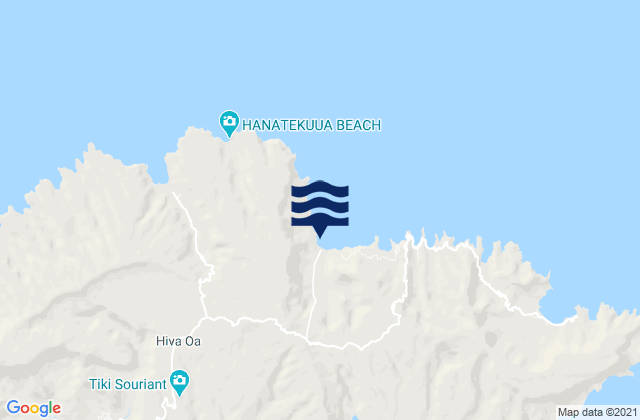 Hiva Oa, French Polynesiaの潮見表地図