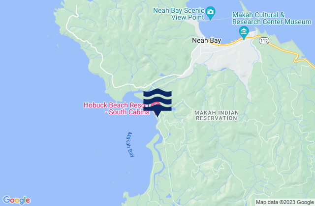 Hobuck/North Coast, United Statesの潮見表地図