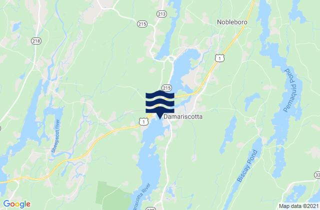 Hoe Island, United Statesの潮見表地図