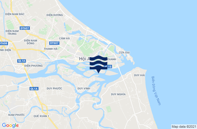 Hoi An, Vietnamの潮見表地図