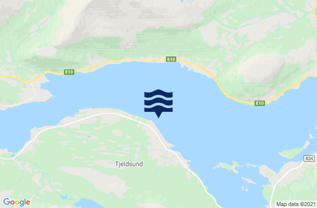 Hol, Norwayの潮見表地図