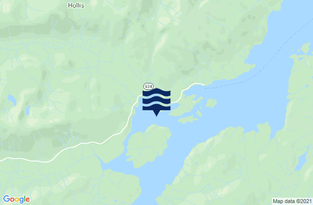 Hollis Anchorage, United Statesの潮見表地図