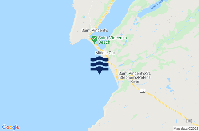 Holyrood Bay, Canadaの潮見表地図