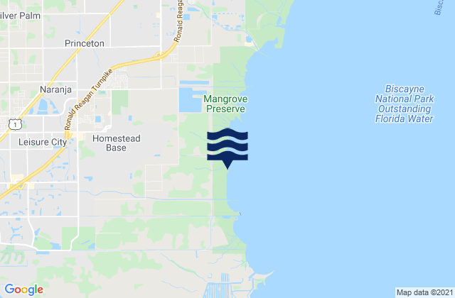 Homestead, United Statesの潮見表地図