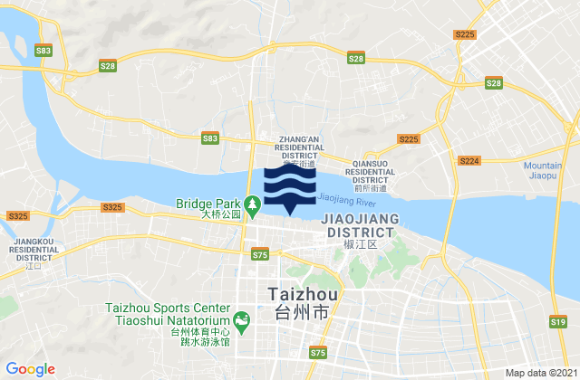 Hongjia, Chinaの潮見表地図