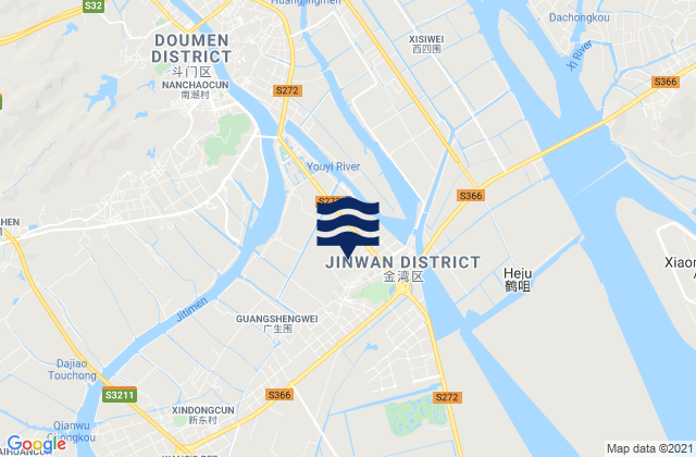 Hongqi, Chinaの潮見表地図