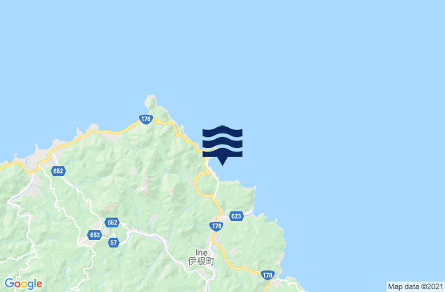 Honjō Gyokō, Japanの潮見表地図