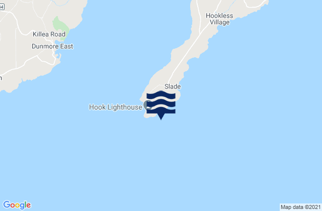 Hook Head, Irelandの潮見表地図