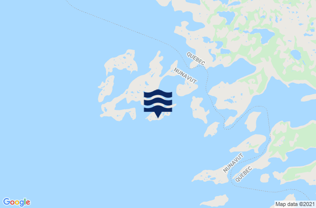 Hook Island, Canadaの潮見表地図